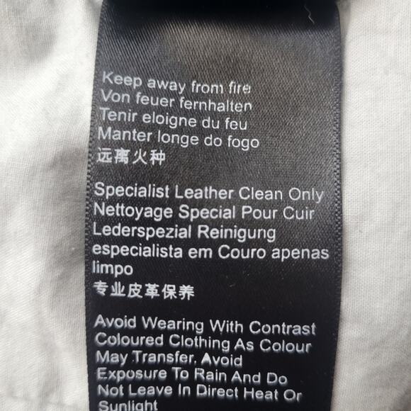 Revolve Muubaa Minsk Suede Quilted Leather Biker Jacket Silver Size 4 - Picture 8 of 16